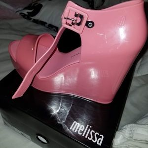 Pink melissa wedges